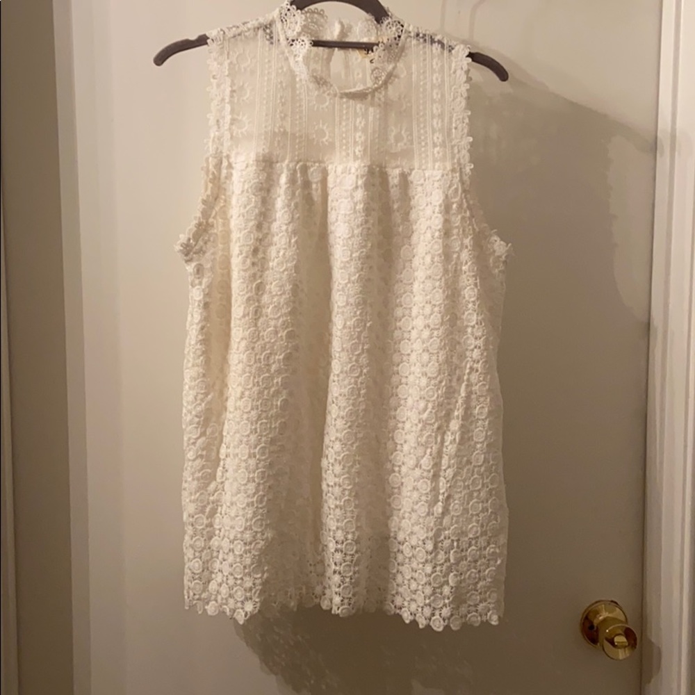 White lace blouse